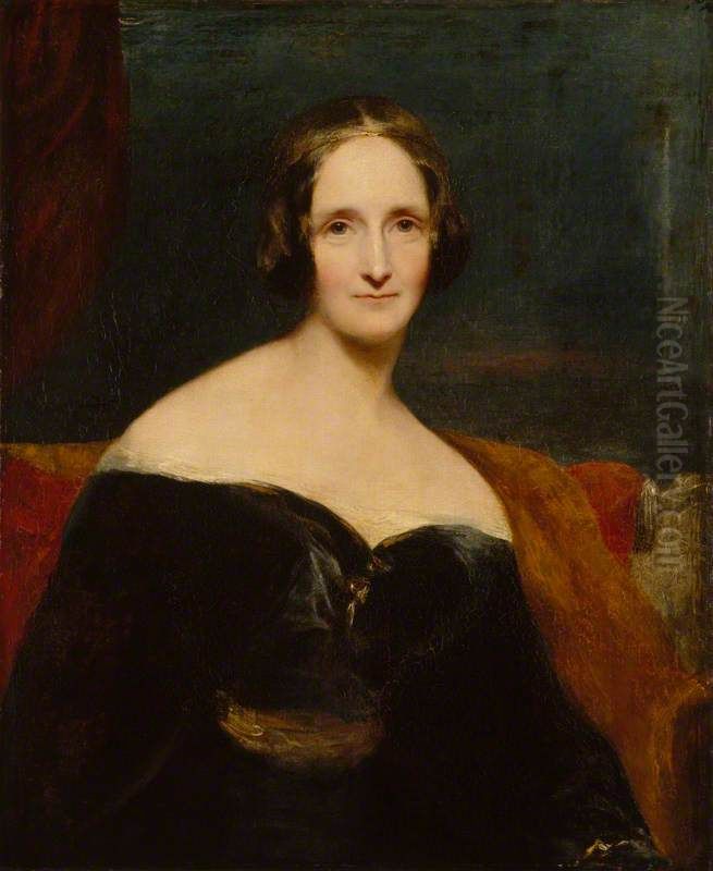 Mary Wollstonecraft Shelley Oil Painting by Richard Rothwell