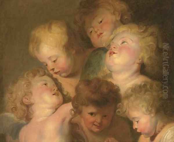 A study of putti Oil Painting by (studio of) Rubens, Peter Paul