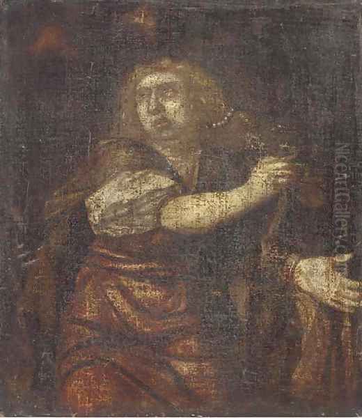 A Female Saint Oil Painting by (studio of) Rubens, Peter Paul