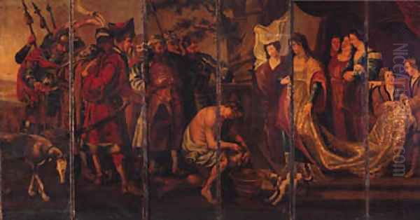 Salome being presented with the Head of Saint John the Baptist Oil Painting by (studio of) Rubens, Peter Paul