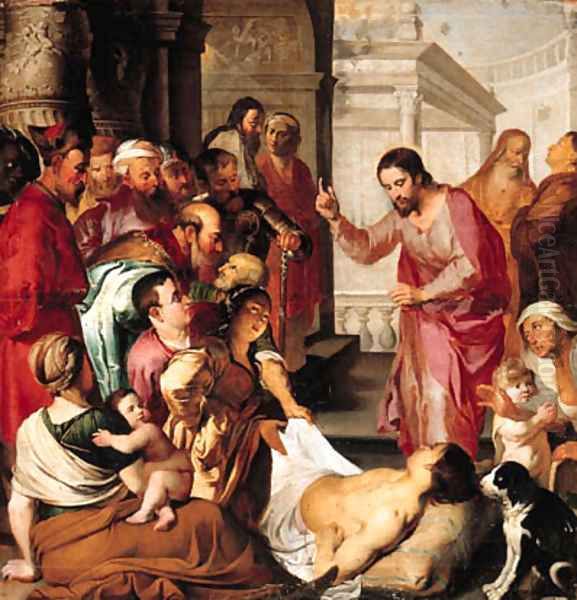 Christ at the Pool of Bethesda Oil Painting by (studio of) Rubens, Peter Paul