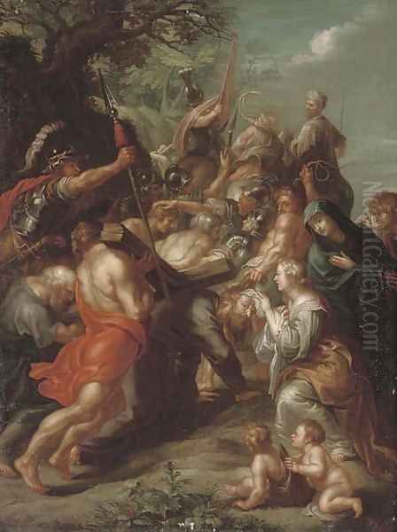 Christ on the Road to Calvary Oil Painting by (studio of) Rubens, Peter Paul
