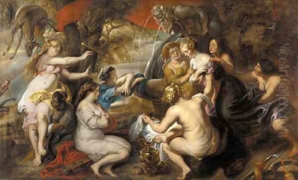Diana and Callisto Oil Painting by (studio of) Rubens, Peter Paul