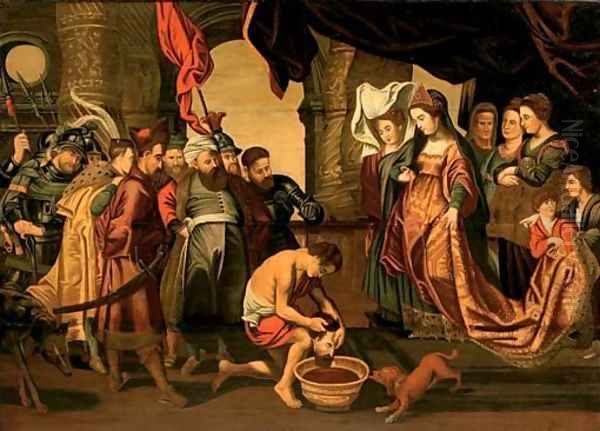 Queen Thomyris with the head of King Cyrus Oil Painting by (studio of) Rubens, Peter Paul