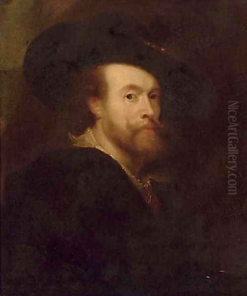 Self-Portrait of the artist Oil Painting by (studio of) Rubens, Peter Paul