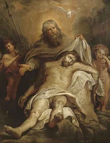 The Holy Trinity Oil Painting by (studio of) Rubens, Peter Paul