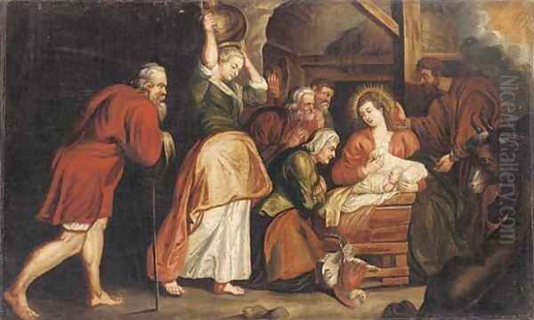 The Nativity Oil Painting by (studio of) Rubens, Peter Paul