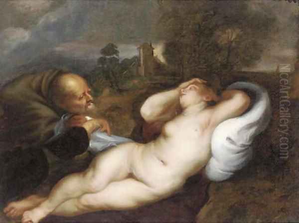 Unequal love Oil Painting by (studio of) Rubens, Peter Paul