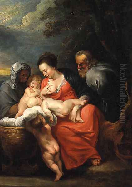 The Holy Family 2 Oil Painting by (studio of) Rubens, Peter Paul