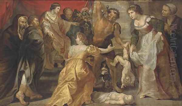 The Judgement of Solomon 3 Oil Painting by (studio of) Rubens, Peter Paul