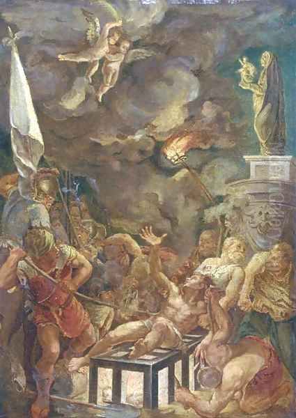The Martyrdom of Saint Lawrence Oil Painting by (studio of) Rubens, Peter Paul