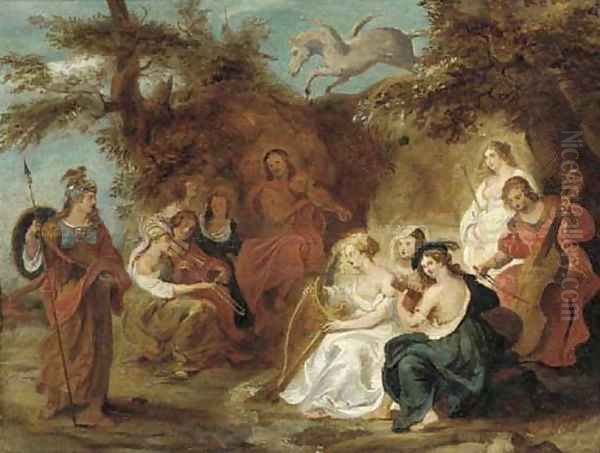 The visit of Minerva to Mount Helicon Oil Painting by (studio of) Rubens, Peter Paul