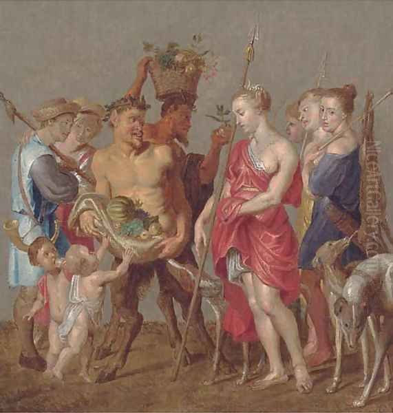 Diana the huntress Oil Painting by (studio of) Rubens, Peter Paul