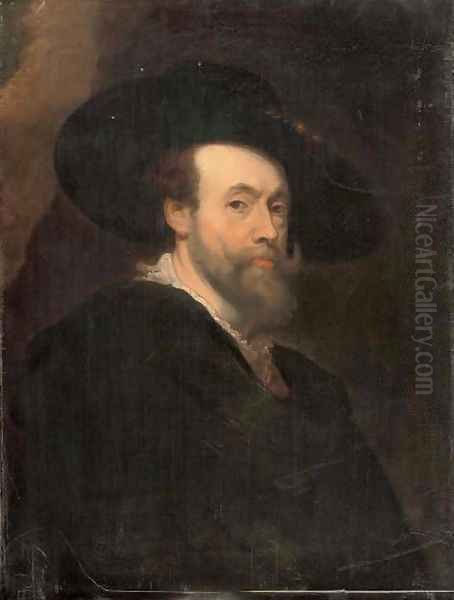 Self-Portrait of the artist 3 Oil Painting by (studio of) Rubens, Peter Paul