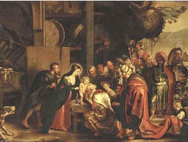 The Adoration of the Magi Oil Painting by (studio of) Rubens, Peter Paul
