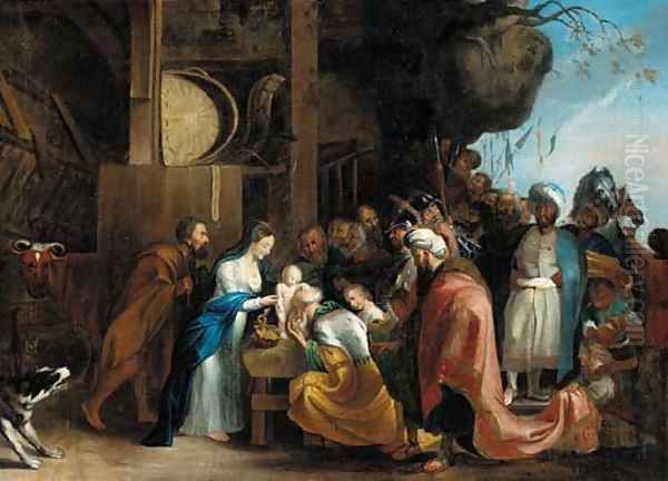 The Adoration of the Magi 4 Oil Painting by (studio of) Rubens, Peter Paul