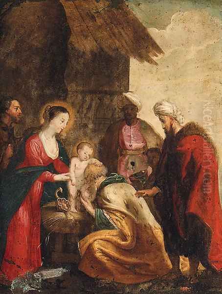 The Adoration Of The Magi 6 Oil Painting by (studio of) Rubens, Peter Paul