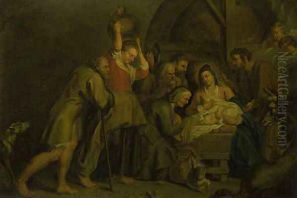 The Adoration of the Shepherds 3 Oil Painting by (studio of) Rubens, Peter Paul