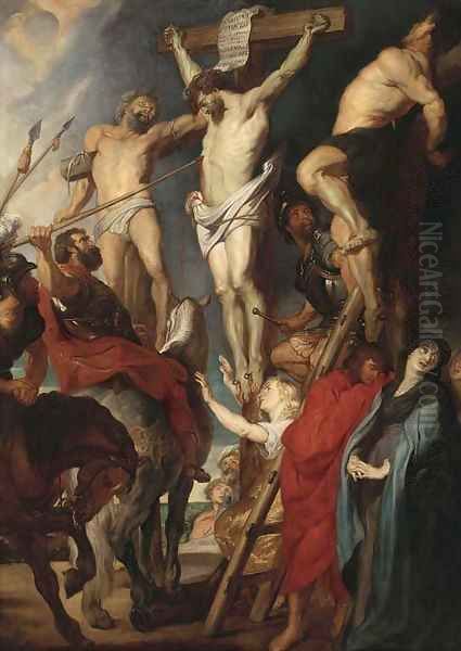 The Crucifixion Oil Painting by (studio of) Rubens, Peter Paul