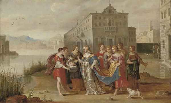 The Finding of Moses Oil Painting by (studio of) Rubens, Peter Paul