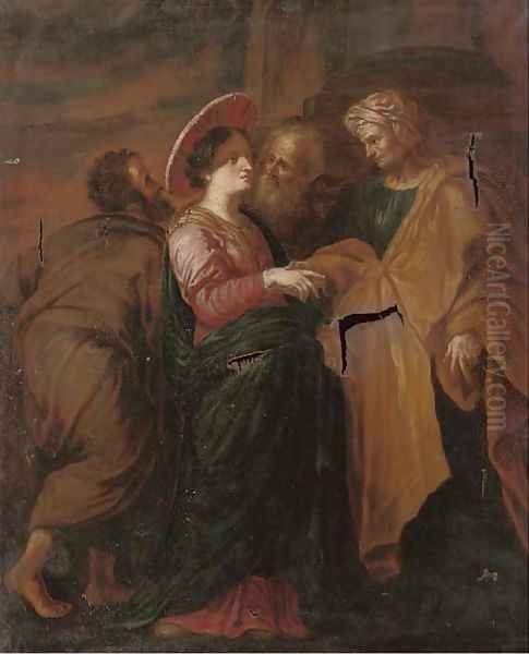 The Visitation Oil Painting by (studio of) Rubens, Peter Paul