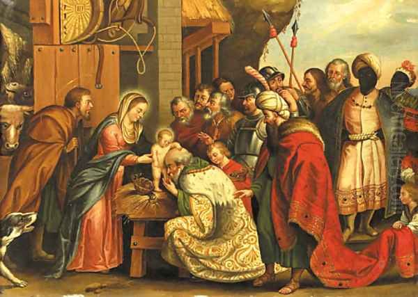 The Adoration of the Magi 2 Oil Painting by (studio of) Rubens, Peter Paul