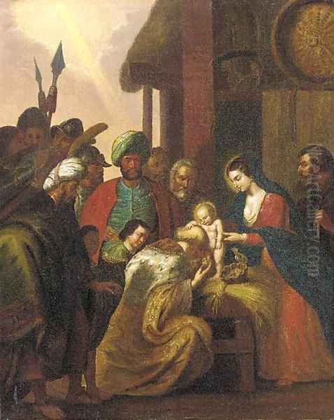 The Adoration of the Magi 3 Oil Painting by (studio of) Rubens, Peter Paul