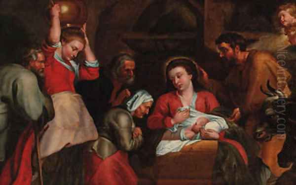 The Adoration of the Shepherds Oil Painting by (studio of) Rubens, Peter Paul