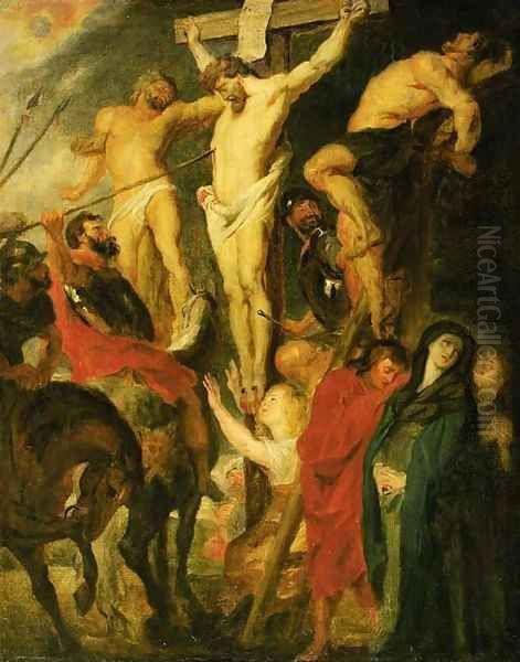 The Crucifixion 3 Oil Painting by (studio of) Rubens, Peter Paul