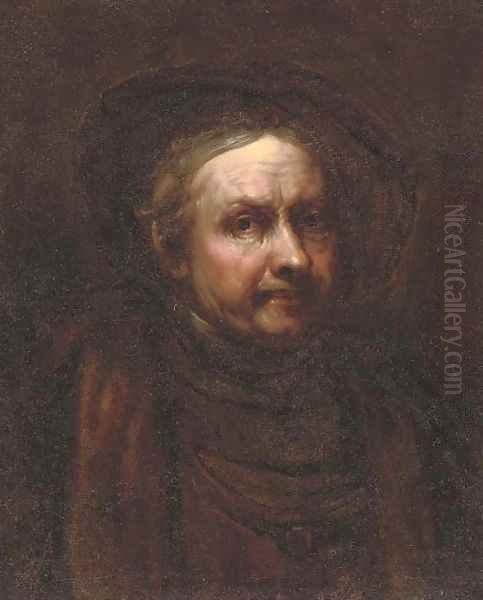 Self-portrait of the artist Oil Painting by Harmenszoon van Rijn Rembrandt