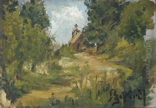 A cottage in the woods Oil Painting by Repin Iliya