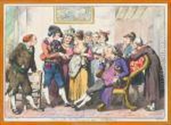 Scene Romane Di Genere Oil Painting by Bartolomeo Pinelli