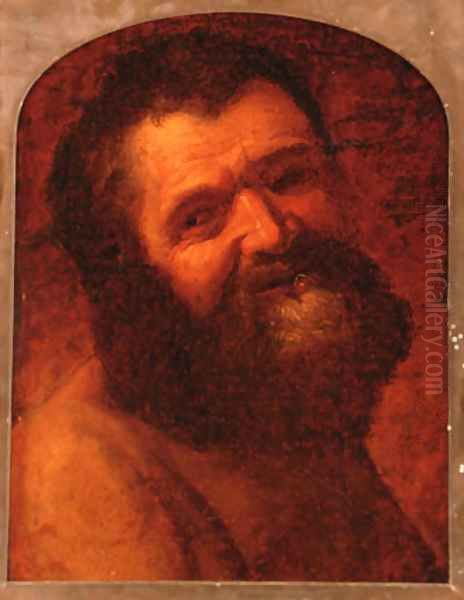 The head of a bearded man Oil Painting by Jusepe de Ribera