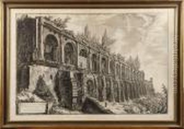 Avanza Della Villa Di
Mecenate... Oil Painting by Giovanni Battista Piranesi