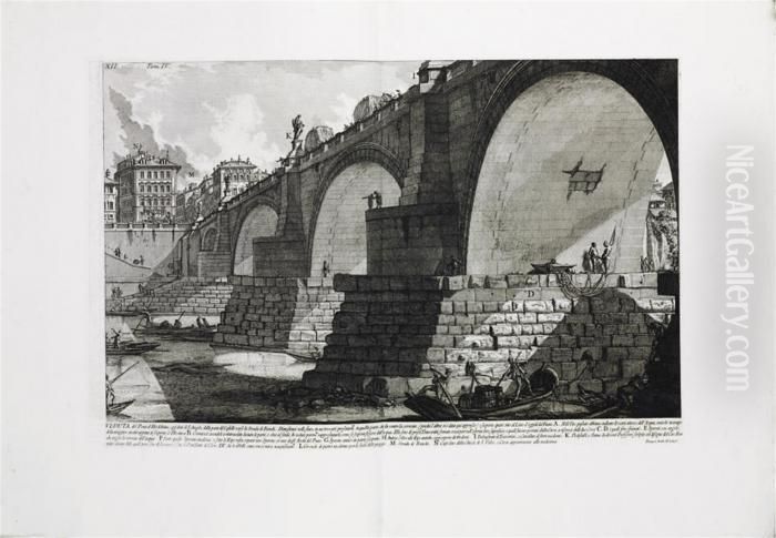 Le Antichita Romane Oil Painting by Giovanni Battista Piranesi