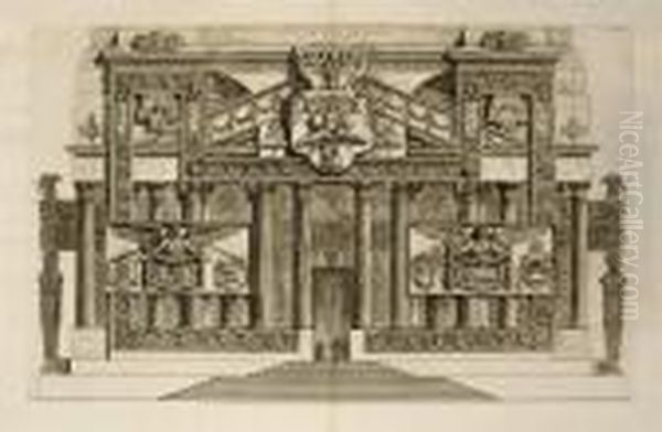 Della Magnificenza E 
D'architettura De' Romani And Osservazioni Sopra La Lettre De Monsieur 
Mariette Oil Painting by Giovanni Battista Piranesi