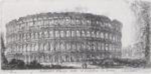 Anfiteatro Flavio Detto Il Colosseo Oil Painting by Giovanni Battista Piranesi