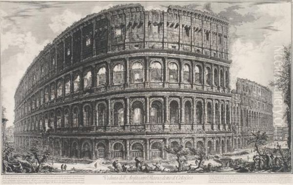The Colosseum Oil Painting by Giovanni Battista Piranesi
