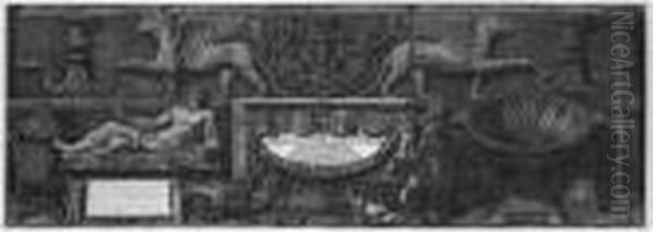 Vasi Candelabri Cippi Sarcofagi Tripodi Lucerne Ed Ornamentiantichi (f. 601-718) Oil Painting by Giovanni Battista Piranesi