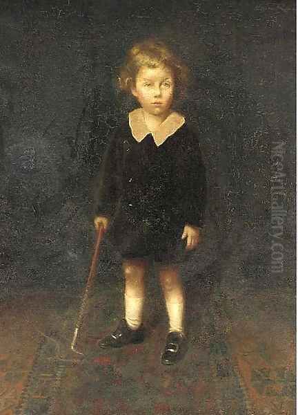 Portrait of Master Hugh Wall Oil Painting by Algernon Rowe