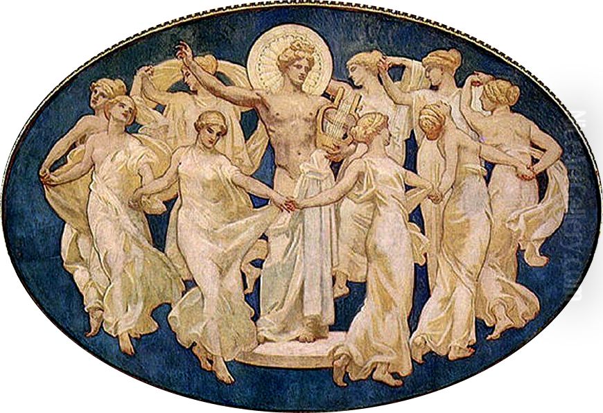 Apollo And The Muses Oil Painting by John Singer Sargent
