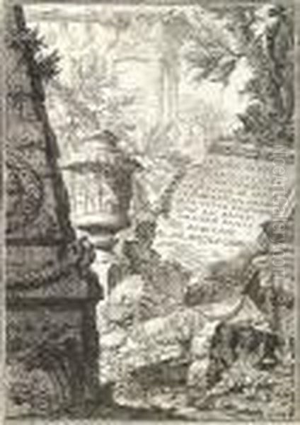 Prima Parte Di Architetture, E 
Prospettive Inventate, Ed Incise Da Gio. Batta Piranesi Architetto 
Veneziano Dedicate Al Sig. Nicola Giobbe Oil Painting by Giovanni Battista Piranesi
