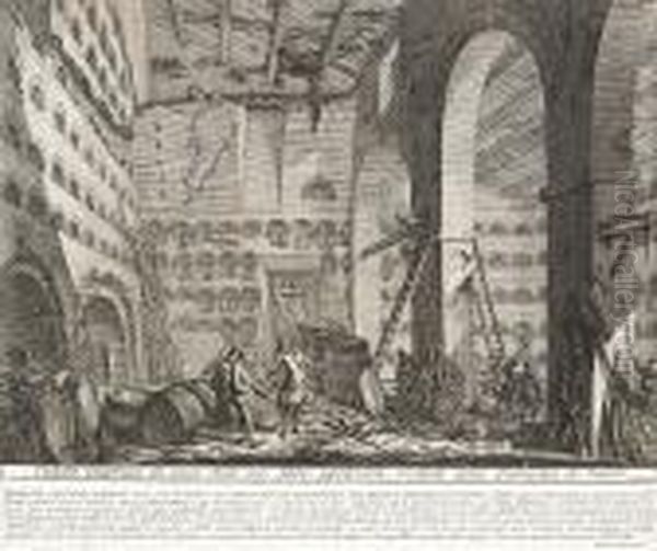 Various Etchings, From Alcune 
Vedute Di Archi Trionfali Ed Altri Monumenti...; Le Antichita Romane 
(2); Il Campo Marzio Dell' Antica Roma, Le Rovine Del Castello Dell' 
Acqua Giulia; Antichita Di Albano E Di Castel Gandolfo, Della 
Magnificenza Ed A Oil Painting by Giovanni Battista Piranesi