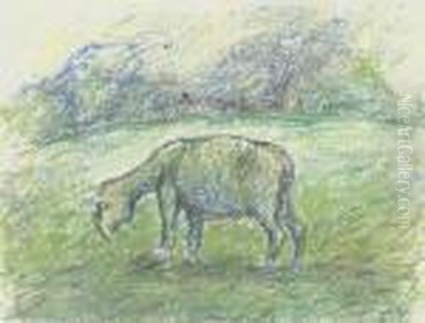 Le Mouton Oil Painting by Camille Pissarro