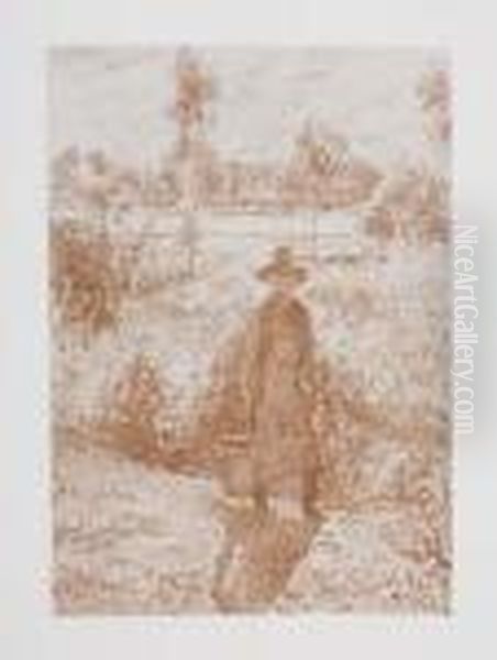 Untitled Oil Painting by Camille Pissarro