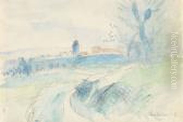 Pontoise Oil Painting by Camille Pissarro