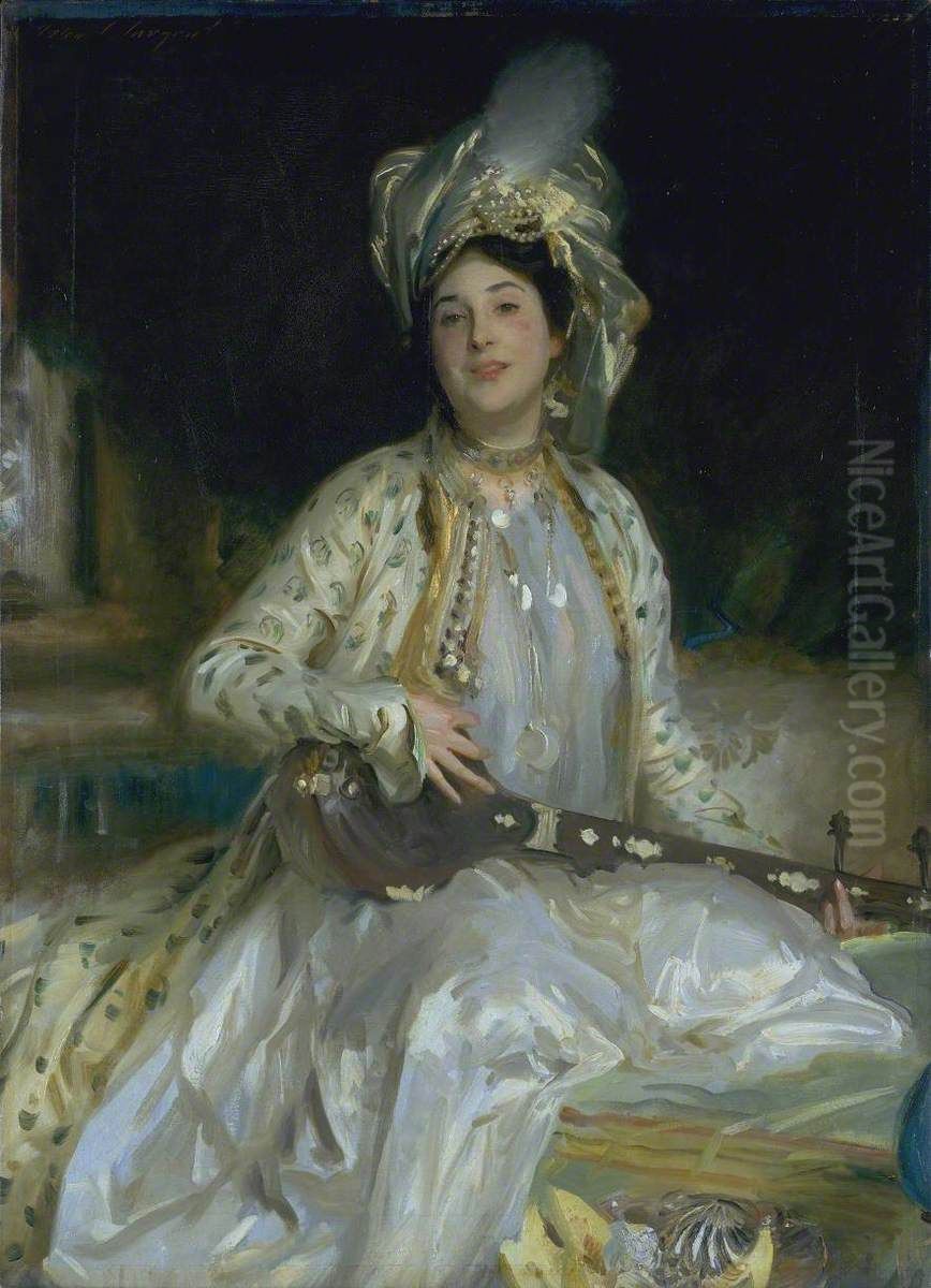 Almina, Daughter of Asher Wertheimer Oil Painting by John Singer Sargent