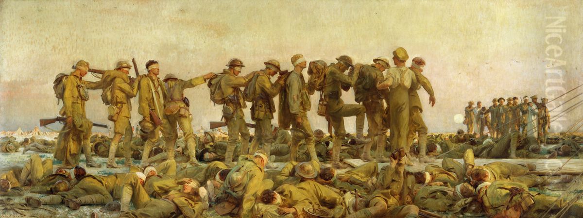 Gassed Oil Painting by John Singer Sargent
