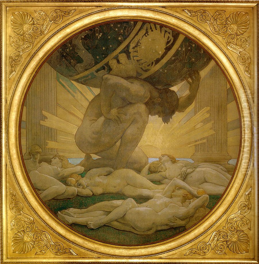 Atlas And The Hesperides Oil Painting by John Singer Sargent