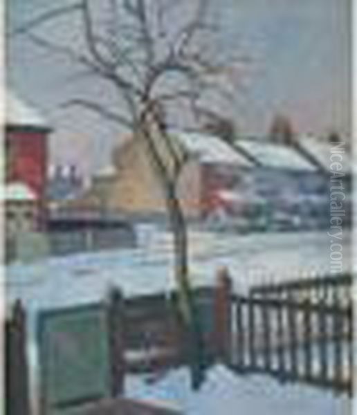 Rue Sous La Neige Oil Painting by Ludovic Rodo Pissarro